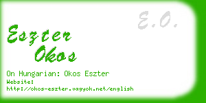 eszter okos business card